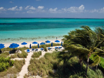 View of Beachfront on Grace Bay in Providenciales, Turks & Caicos